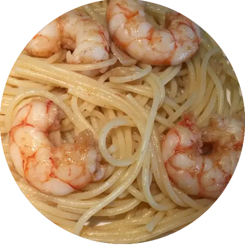 Espaguetis Con Gambas