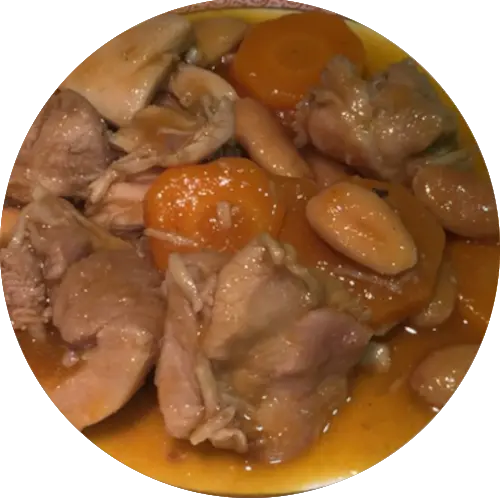Pollo Con Almendras Y Salsa Agridulce